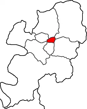 Lage von Jung-gu in Daegu