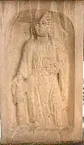 Juno auf einem Viergötterstein, 2. bis 3. Jh. n. Chr. (rechte Seite)