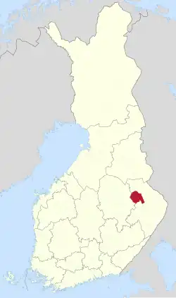 Lage von Juuka in Finnland