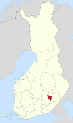 Lage von Juva in Finnland