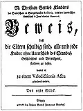 Plädoyer für allgemeine Bildung und Bildungsinvestition