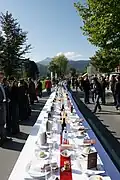 Am 27.&nbsp;September 2008 wurde anlässlich der Zehnjahresfeier der KäseStraße Bregenzerwald mit rund 479&nbsp;m die weltgrößte Käsetafel in Andelsbuch gedeckt. Das Event lockte rund 1.700 Besucher.[13]