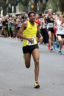 Gewinner des 31.&nbsp;Hannover-Marathon 2023: Amanal Petros (Foto 2014, Köln) und Matea Parlov Koštro (Foto 2022, Hannover)