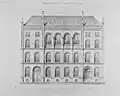 Julius Carl Raschdorff, Gymnasium an der Apostelkirche (Stahlstich, 1861)
