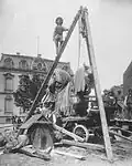 Kaiser-Wilhelm-Ring – Montage Denkmal Kaiser Wilhelm I. (Mai 1897)