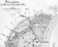 Die 1888 deutliche Gestaltung der Rheinuferstraße
