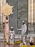 Kölner Stadtkrippe vor dem Südportal des Doms