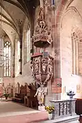 Kanzel und Chorschranke