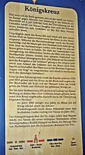 Tafel zur Geschich­te des Denkmals (in der Grünanla­ge)