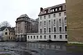 Rückwärtige Ansicht, links der Gefängnisflügel