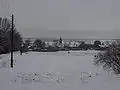 Blick auf das winterliche Köthnitz