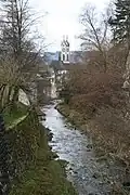 Küsnachter Dorfbach nach dem Verlassen des Tobels