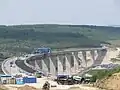 Brücke während der Bauarbeiten