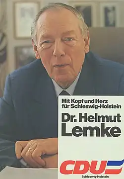 Helmut Lemke (7.&nbsp;Januar 1963 bis 24.&nbsp;Mai 1971)