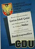 Rahmenplakat gefüllt mit Einladung
