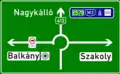 Vorwegweiser an Hauptstraßen