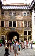 Sgraffiti im Schloss