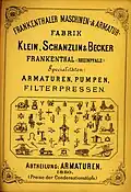 KSB-Preisliste von 1880