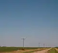Der Mast aus ca. 1,5 Kilometer Entfernung