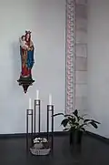 Hl. Familie, Skulptur der Madonna mit Kind