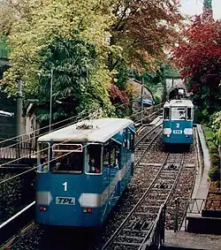 Die Standseilbahn Lugano–Bahnhof SBB vor dem Umbau