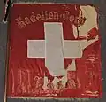 Gründungsfahne des Kadettenkorps Trogen (Rückseite)