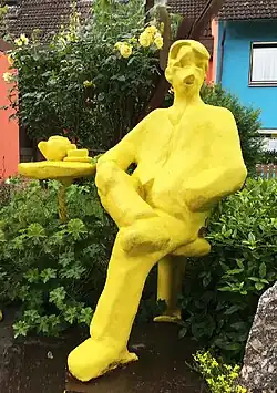Kaffeehausbesucher-Skulptur von Jörg Herz