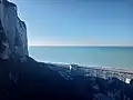 Ausblick nach Westen auf die obere Station der Seilbahn