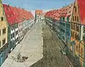 „Der Markt“ (heute Kaiser-Max-Straße) in Kaufbeuren; Aquarell (datiert 1780).