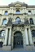 Eingangsportal des ehemaligen Kaiserlichen Patentamtes in der Berliner Luisenstraße von 1891 bis 1895