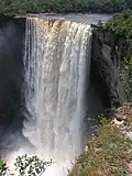 Die Menschen an der Fallkante ermöglichen einen Größenvergleich (September 2007)