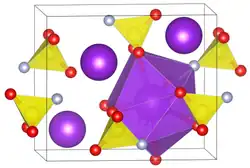 Elementarzelle von Kaliumfluorosulfonat