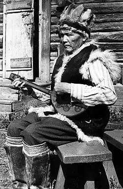 Musiker Aleksei Grigori uly Kalkin, Autonome Oblast Gorno-Altai, 1978