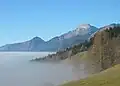 Steiner Alpen – Der höchste Berg auf dem Foto ist der Storžič.