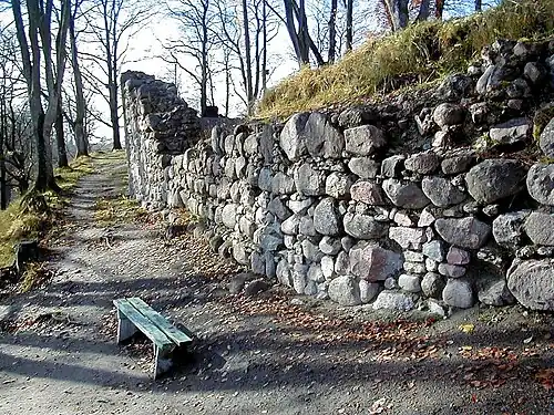 Reste der östlichen Ringmauer (2000)