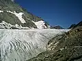 Kanderfirn mit Blick Richtung alte Mutthornhütte