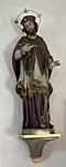 Holzfigur St. Leornhard an der Nordwand