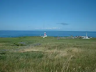 Blick von Kap Sōya, über die La-Pérouse-Straße auf Sachalin