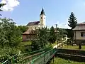 Blick auf die römisch-katholische Kirche Mindenszentek