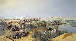 Russische Truppen überqueren den Amu Darya (Oxus) bei Sheik Arik am 30. Mai 1873 (1889)
