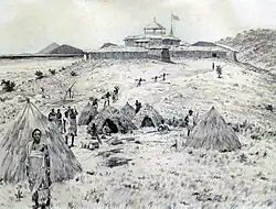 Blick auf das Fort Karema (1883)
