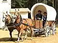 Ein Planwagen rollt über die Stadtwaldbühne, 2008