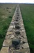 Karl X Gustafs mur aus Kalkstein auf Öland