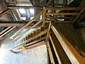 Obere Holztreppe