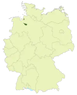Lage von Bremen