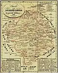 Karte des Saazer Kreises von 1838