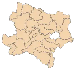 Lage des Bezirks Karte A Noe ohne.svg im Bundesland Niederösterreich (anklickbare Karte)