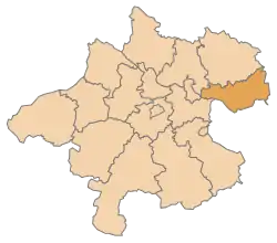 Lage des Bezirks Perg im Bundesland Oberösterreich (anklickbare Karte)
