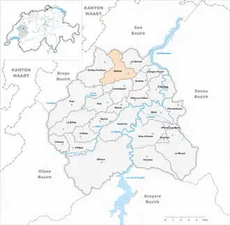 Karte von Belfaux