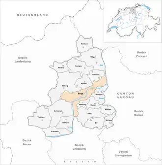 Karte von Brugg